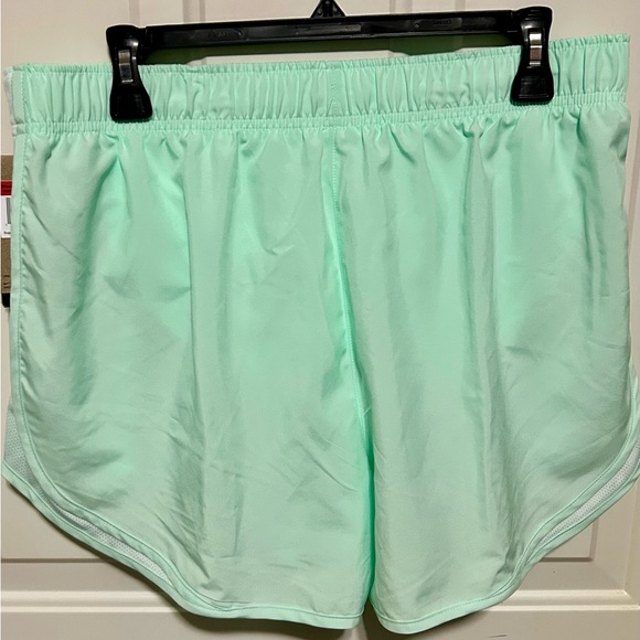 Nike Women's Light Green Athletic Shorts - Picture 2 of 3